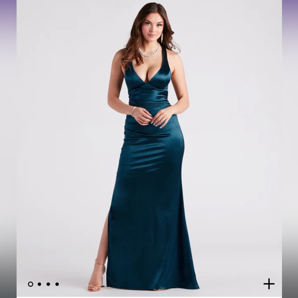 Long blue prom / formal dress windsor size 11